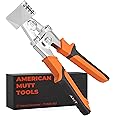 Mutt Tools Hand Seamers Sheet Metal Tools – 3 Inch Hand Seamer with 1/4" Depth Markings and Ergonomic Grip – Metal Bending Tool, Tong for HVAC Work