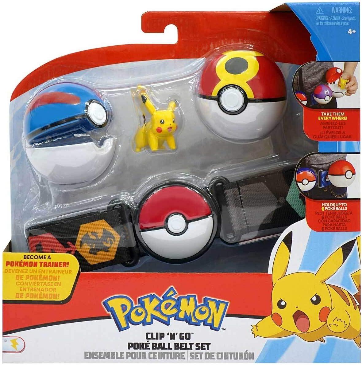 Spielzeug Clip N Go Gurtel Kindergurtel Fur Pokeballe Gratis Grusskarte Lively Moments Gurtel Pokemon Fur Kinder Mit 2 Pokeballen Figur Pikachu