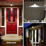Auraglow Battery Operated Motion Sensor Light Indoor Outdoor PIR LED Wall view 3
