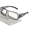 LVIOE Fit Over Blue Light Blocking Glasses and Computer Eyewear- Wear Over Prescription Glasses/Reading Glasses/RX Glasses