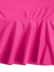 SHENHE Girl's 2 Piece High Waisted Ruffle Waffle