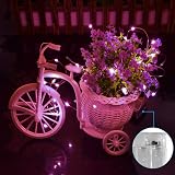 Dalugo Pink Fairy Lights 50 LED Battery Powered for Bedroom Party Christmas view 4