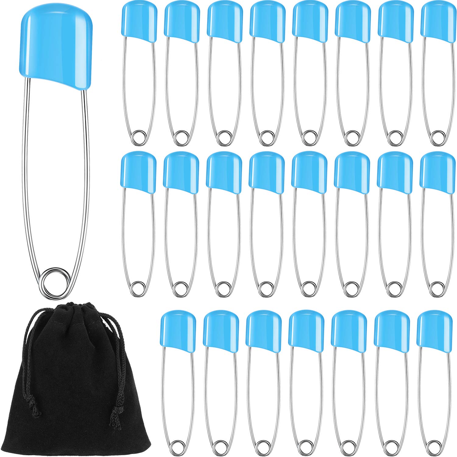 10pcs Safety Blessing Embroidery Sachets For Diapers Locking