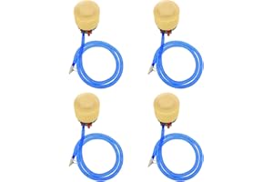 HOODANCOS Foot Pump Air Mattress Inflator 4Pcs Portable Plastic Bellows Pump for Camping and Outdoor Use