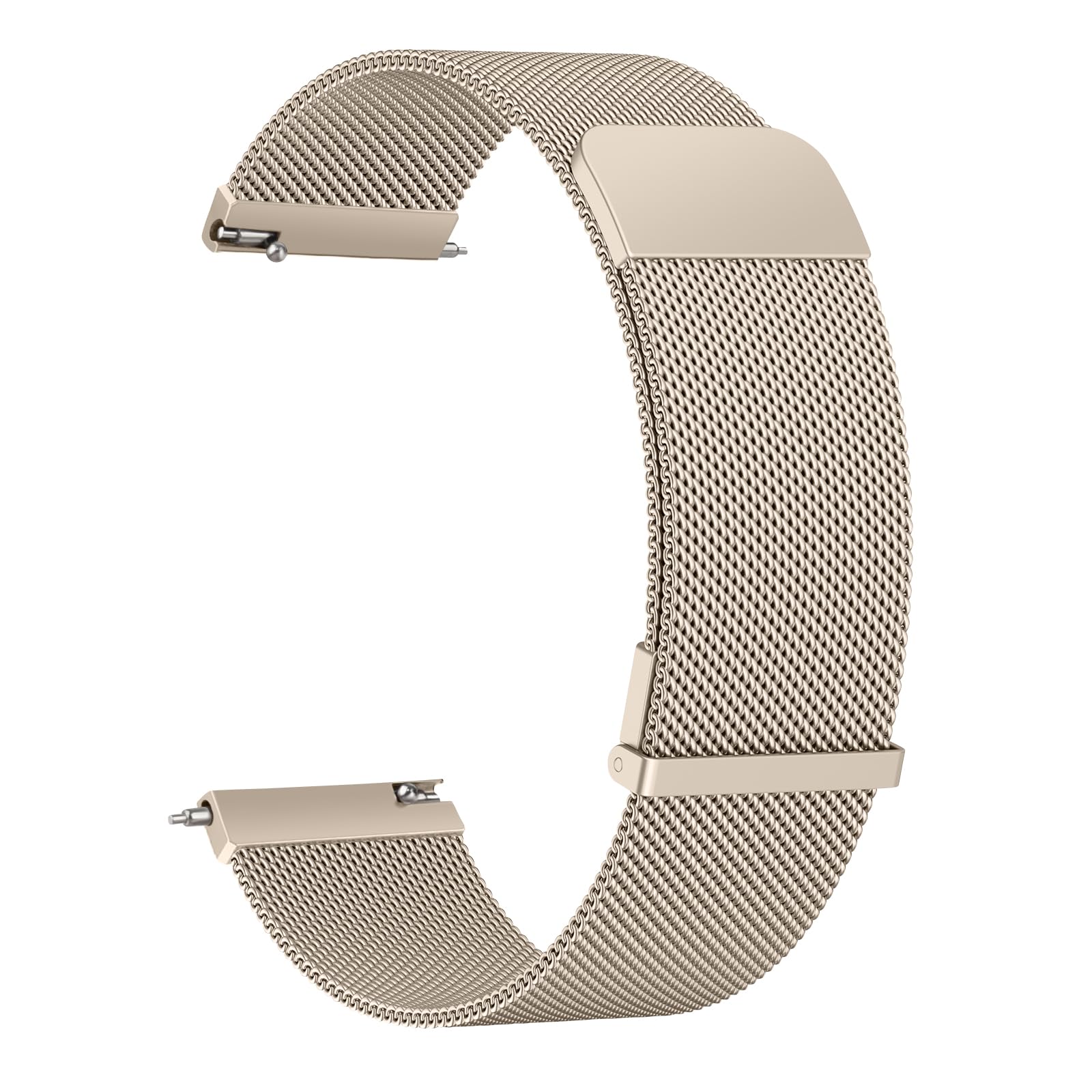 Veryfit Smart Watch Bands for IDW13, IDW16, IDW19 Smartwatch, Stainless Steel Metal Mesh Bracelet Strap for Fitpolo IDW13/Woneligo W13/FITVII HM57, ENOMIR/TOOBUR/MILOUZ/Gydom/Faweio/Veryfit IDW19 (Champagne)