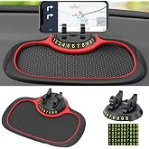 Multifunction Car Anti-Slip Mat with Auto Phone Holder and Extra Large Pad for Phones, Keys, Gadgets