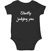 Silently Judging You - Funny Baby Essentials Bodysuit - Newborn Outfit Boy Baby Girl Clothes