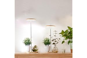 YADOKER Plant Grow Light for Indoor Plant,Bamboo Mini LED Grow Light Garden,Height Adjustable,Automatic Timer with 8/12/16 Hours