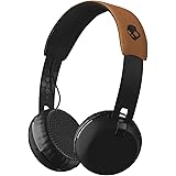 Skullcandy Grind Bluetooth Wireless On-Ear Headphones with Built-In Mic and Remote, 12-Hour Rechargeable Battery, Supreme Sound Audio, Plush Ear Pillows for Comfort