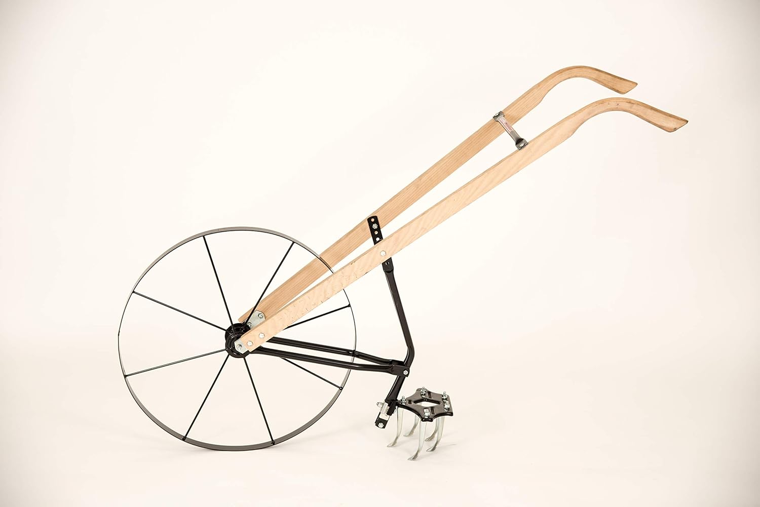 Earthway 6500W High Wheel Garden Cultivator with 24-Inch Steel Wheel and Wood Handle : Hand Tillers : Garden & Outdoor