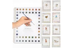 WONTOPER Watercolor Workbooks for Beginners,16 Spiral-Bound Pages Dispersed Watercolor Book for Adults, Arts and Crafts Supplies Gift (Animals)