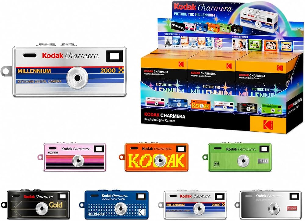 Kodak Charmera Keychain Digital Camera 1.6MP 1440x1080 Micro SD Slot Mic Video