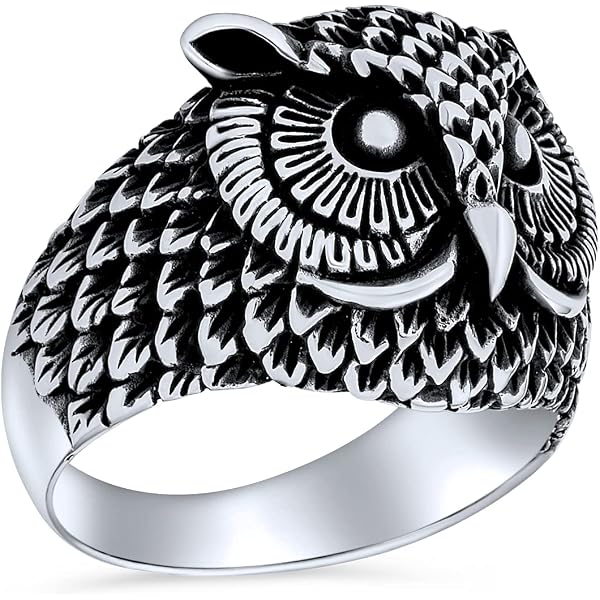thumbnail image 2 of .925 Sterling Silver Owl Band Ring For Girls - Vintage Bali Style, Sizes 3-12 2 of 3