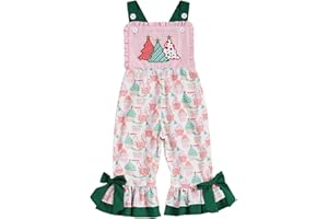Lucikamy Toddler Baby Girl Bell Bottoms Romper Floral/Butterfly Overalls Suspender Flare Pants One Piece Strap Jumpsuit