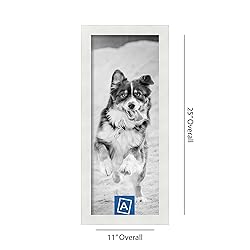 ArtToFrames 9x23 Inch White Picture Frame, This