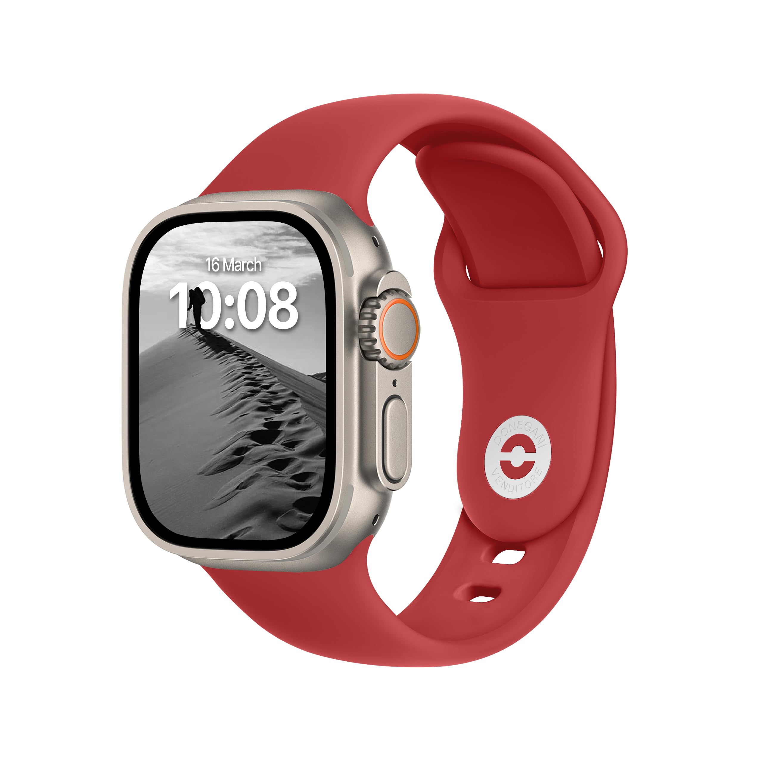 DONEGANI SB Straps for Apple Watch Band Silicone series Ultra 3 2 49mm, Series 11 10 46mm, 9 8 7 45mm 41mm, SE 6 5 4 44mm 40mm, 3 2 1 42mm 38mm Men Women iWatch, Red Christmas — image 1
