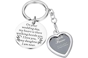 PLITI Bridal Photo Charm - Remembrance Bouquet Charm for Mom/Dad
