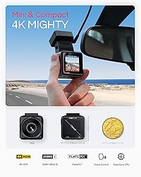 Vantrue E1 Pro 4K Mini Dash Cam Front, STARVIS 2