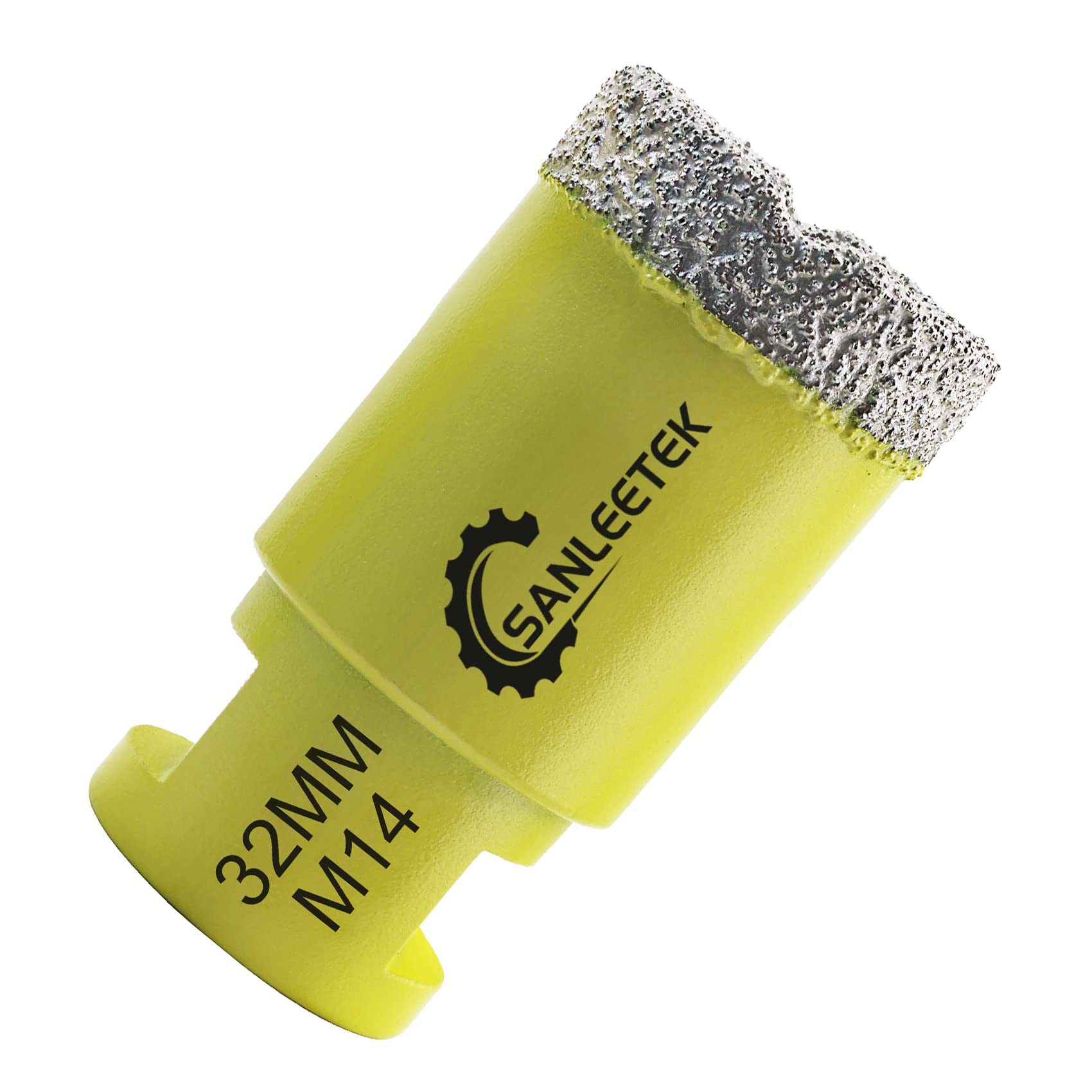 Diamond Tile Drill Bits 32mm SANLEETEK Vacuum Brazed Diamond Hole Saw for Ceramic Porcelain Marble Granite M14 Thread — image 1