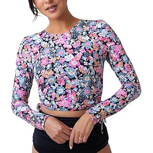 Cropped Rash Guard with UPF 50+ by Nani
