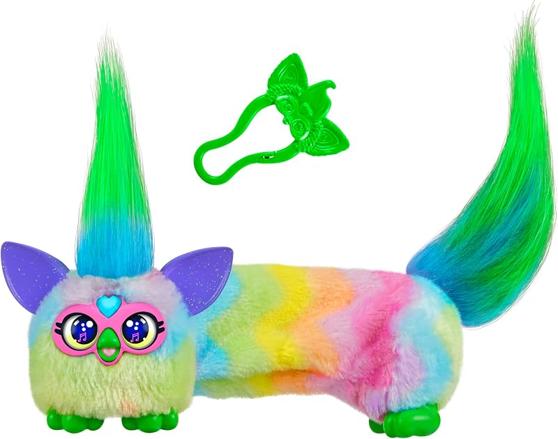Furby DJ Furblets Can-Dee-Swirl Plush Toy 6.8 x 12.3 x 11.4 cm