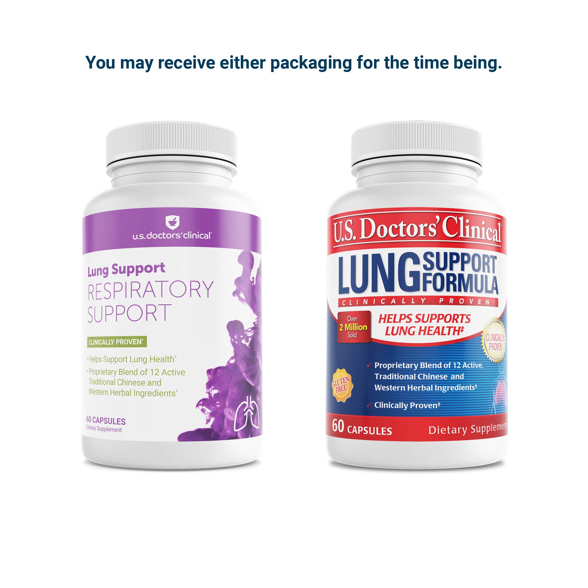 U.S. Doctors' Clinical Lung Support Supplement for Lung and Respiratory Health with Magnesium