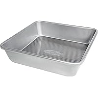 USA Pan Bakeware Seamless Nonstick Square Baking Pan, 8 x 8 x 2