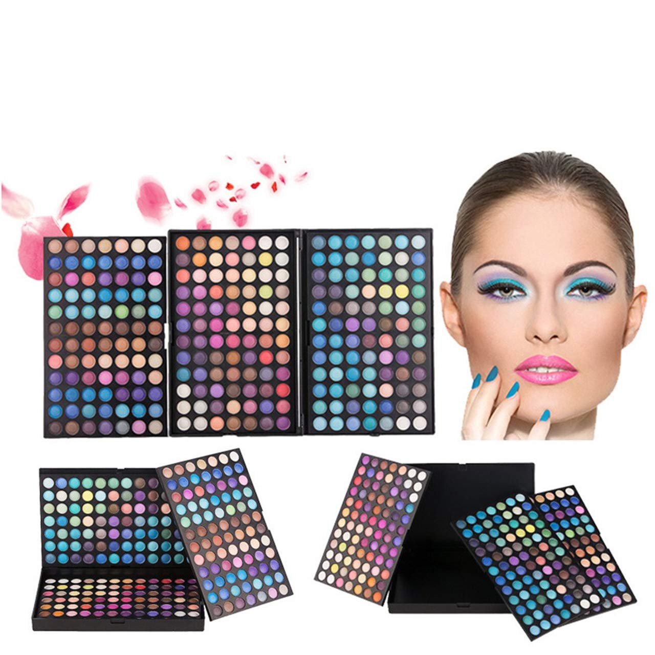 FantasyDay Professional Eyeshadow Palette Xmas Makeup Contouring Kit - 252 Colours Highly Pigmented Nudes Warm Natural Matte Shimmer Cosmetic Eye Shadows Pallet Powder Palette