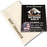 Gorilla Gold Grip Enhancer Tacky Towel - USA-Made Chalkless Formula | Perfect for Golf, Tennis, Softball, and More - Competition Approved Multi-Sport Moisture Control for Sweaty Hands