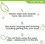 Simple Biodegradable Cleansing Wipes 2x25 for Sensitive Skin UK Brand view 3