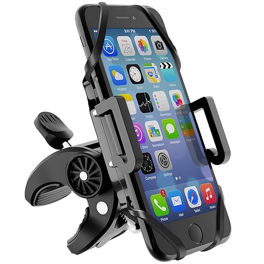 Beikell Handyhalterung Fahrrad, 360° Drehbarer Universal Motorrad Handyhalter - für iPhone X/8/7/6, Samsung und Handy mit 4,3