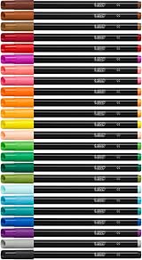 BIC Intensity Felt Tip Pens 24 Pack Vibrant Colouring Pens for Schools view 2