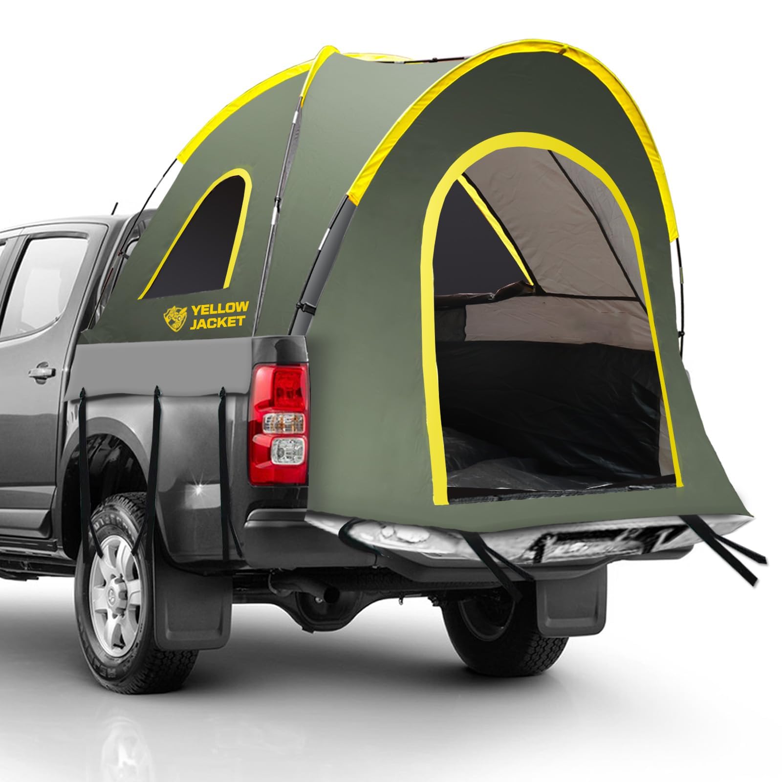 Truck Bed Tent, Pickup Truck Tent For 5.5-6.5 FT Truck Bed, Waterproof PU4000mm Double Layer, 2 Person Portable Truck Bed Tent With Rainfly For - View #5