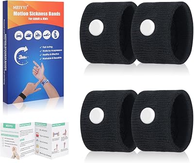 MEIYYJ Travel Sickness Bands for Adults and Kids Anti Nausea Wristbands (2