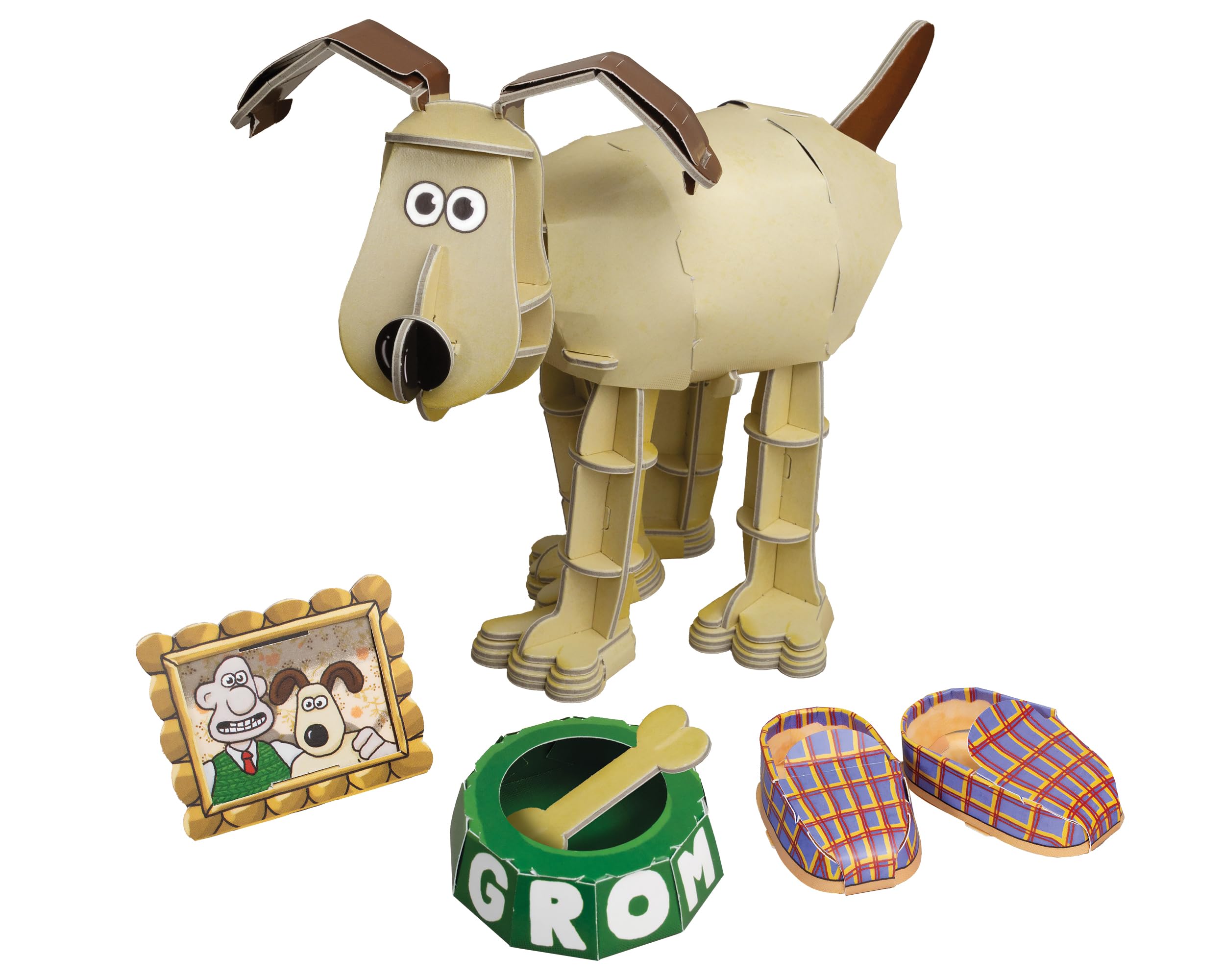 Build Your Own Wallace & Gromit, Gromit - Cardboard Craft Kit - Ages 10+