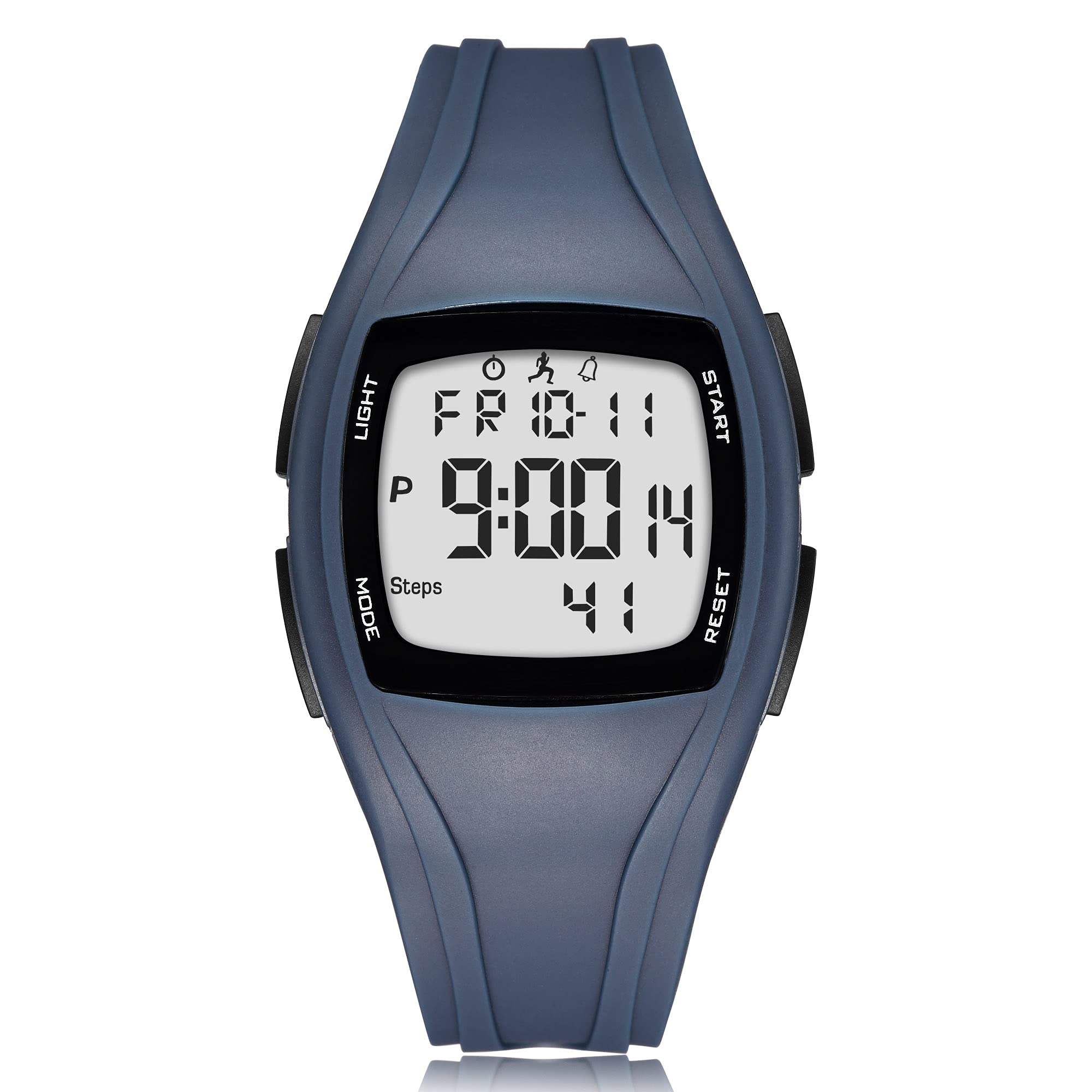 READ Digital Sports Watch with Pedometer, 3D Pedometer Outdoor Digital Sports Watch Watches Waterproof countdown/stopwatch/alarm