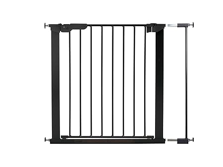 Baby Dan 60116-5691-02-85 Premier TÜV/GS geprüftes Türschutzgitter/Treppenschutzgitter zum Einklemmen 73,5-86,5 cm, schwarz