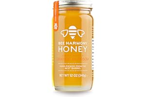 Bee Harmony American Raw Orange Blossom Honey, 12 Ounce