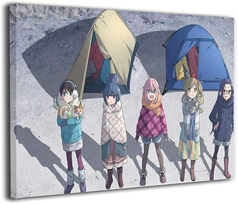 Amazon Co Jp アートパネル ゆるキャン アニメ 可愛い インテリア 絵画 油絵 セット 壁掛け 壁飾り 壁の絵 部屋飾りおしゃれ 装飾 壁絵 壁アート フレームレス装飾画 印刷絵画 額縁なし 壁紙 ポスター モダン cm 30cm 1 6cm ホーム キッチン