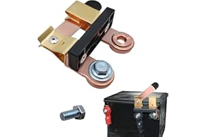 Sylvil Knife Blade Master Switch, 3.7"× 3.1" Side Post Knife Blade Battery Disconnect Switch, Power Battery Quick Shutoff Switch Horizontal Blade for Boat Truck RV, Car Accessories (Circular Hole)