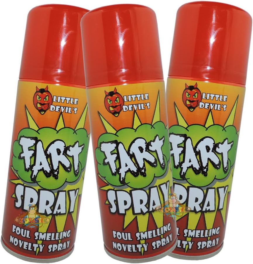 FART SPRAY x 3 * Foul smelling novelty spray * Funny joke fart spray
