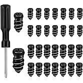40pcs Car Tire Repair Nails, Rubber Tire Screws with Screwdriver Auto Motorcycle Vacuum Tire Repair Plugs Tyre repair for Car