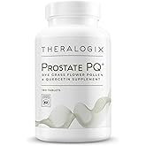 Theralogix Prostate PQ - Rye Grass Pollen Extract & Quercetin Supplement - 90-Day Supply - Antioxidant Support for Prostate & Pelvic Health & Urinary Tract Function* - NSF Certified - 180 Tablets