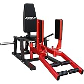 Mikolo Plate-Loaded Hip Abductor and Adductor Machine for Home Gym, 6-Level Gear System for Glute &amp; Thigh Workout, Inner/Outer Thigh Trainer for Strength Training