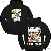Printson Custom Hoodie for Men & Women | Personalized Gift for Boyfiend, Girlfriend | Customized Front & Back Printed Hoodie