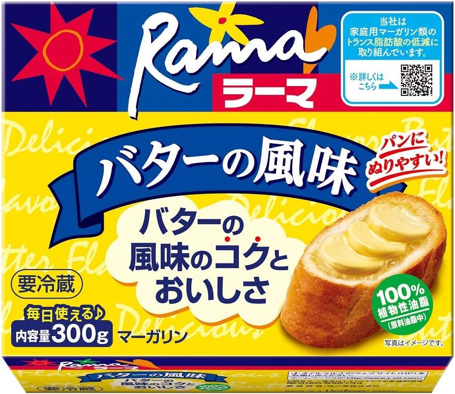 Amazon Co Jp 冷蔵 J オイルミルズラーマバターの風味 300g 食品 飲料 お酒