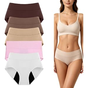 Qurove Fluxe 100% Leak-Proof Underwear That Won't Let You Down for Women Leakproof, Low-Profile & High Absorbency