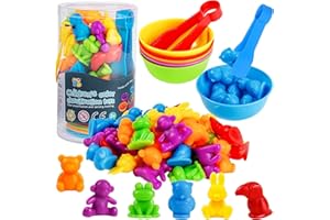Toys for 3 Years Old, Counting Toys Matching Games with Sorting Bowls Preschool Learning for Color Sorting Educational Sensor