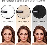 KEYRI 7 Pack Makeup Remover Pads Reusable Microfiber Facial Cloths 7 Pieces view 5