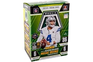2025–26 Panini Mosaic Football Blaster Box – Retail Exclusive Mosaic Parallels & Inserts – NFL Trading Cards – Sealed Retail